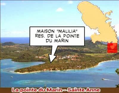 Malilia Beach A Sainte-Anne - Wifi -5 Min A Pied De La Plage Zewnętrze zdjęcie